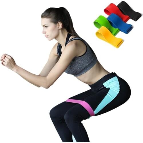 5 Level 50cm Resistance Bands Sets Pilates Rubber Loop Elastic Gym Strength Expander Yoga Workout Home Fitness Sports Crossfit