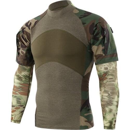 Hot Sale Tactical Frog III Shirt + Sleeve Protector Outdoors Short Camouflage Cycling Riding Military Training Climbing Clothes
