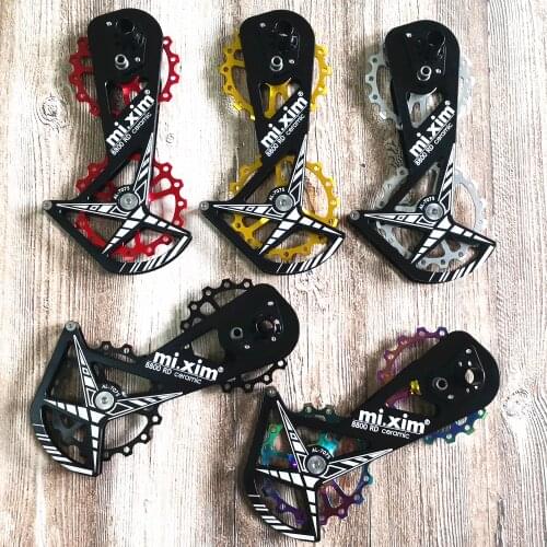 New Bike AL7075 Ceramic Rear Derailleur16T-16T Pulley Guide Wheel for 6800 6870/6770/9000/9070 bicycle rear derailleur