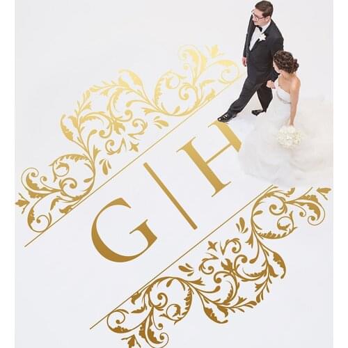 Personalized Dancing Floor Vinyl Sticker Wedding Dancing Floor Decoration Birthday Party Floor Decor DIY Free Shipping WD42