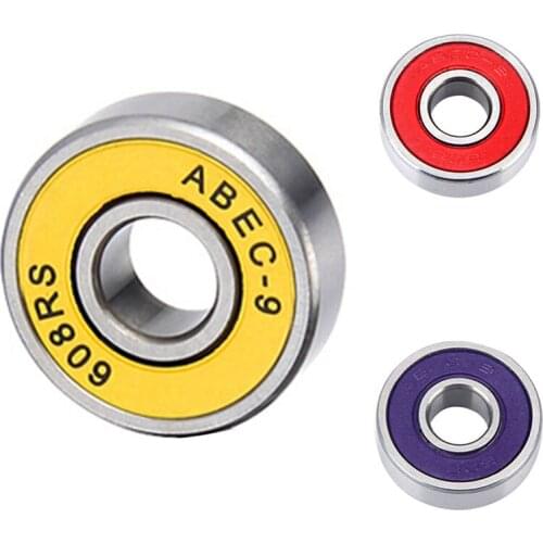 16Pcs 608RS Bearing ABEC9 Skateboard Bearings Chrome Steel Ball for Ongboards Inline Skates 8X22X7mm