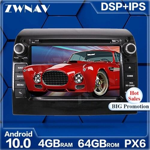 PX6 Android 10 screen Car Multimedia Player For Fiat Ducato 2006 2007+ GPS Navigation Auto Audio Radio Music stereo BT head unit