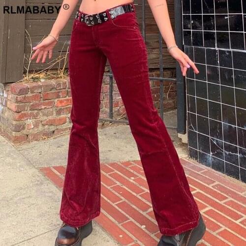 RLMABABY Women's Corduroy Trousers