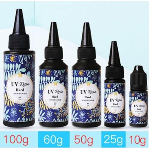 Hard Type UV Resin Glue Crystal Clear Ultraviolet Curing UV Glue Solar Cure Sunlight Activated DIY Resin Jewelry Making