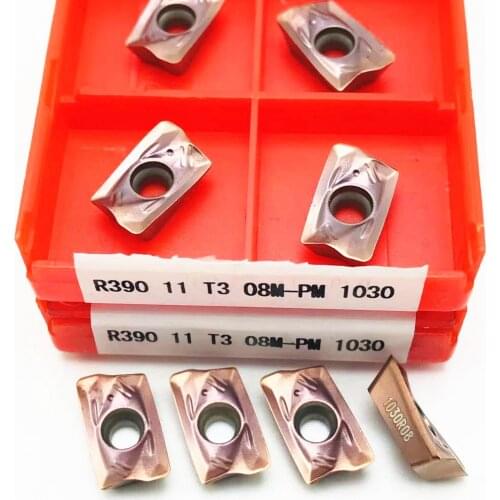 R390 11T308 PM 1030 Internal Turning Tool Cermet Grade Carbide Inserts CNC Lathe Metal Cutting Tool Turning Insert
