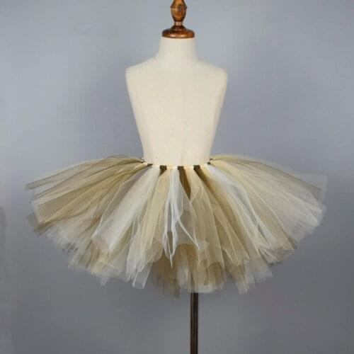 Girls Lion Tutu Skirt With Headband Baby Birthday Party Tulle Skirt Kid Halloween Lion Costume Toddler Lion Cosplay Clothes