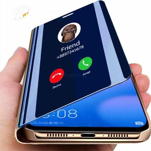Mirror Flip Case For Samsung Galaxy S20 ultra A50 A51 A71 A40 A70 A20 A7 2018 Cover on Samsung S8 S9 S10 Note 9 10 S20 Plus Case