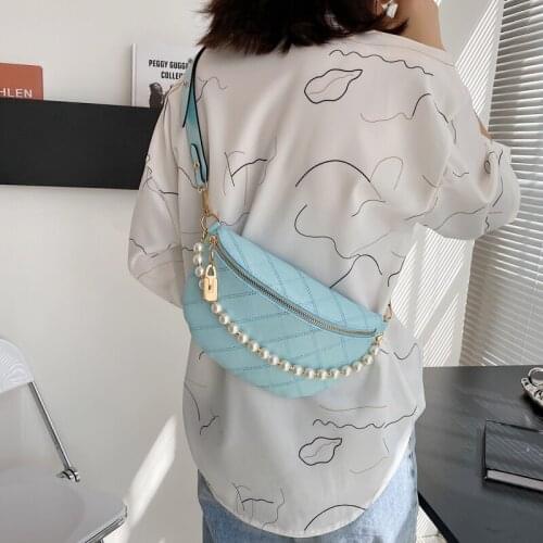 Pearl Designer Messenger Bag Fashion Women Chest Bag Shoulder Bags Luxury Casual Small Crossbody Bags For Women 2021 Ladies