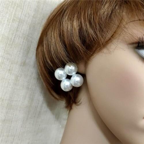 2021 New Fashion Temperament Pearl Stud Earrings For Women Statement Jewelry Bijoux Femme Earings Brincos