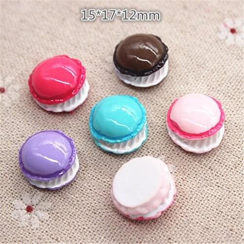 10pcs Kawaii 3D Simulation Resin Puff Braed Flatback Cabochon Food Art Supply Decoration Charm Craft DIY,15*17mm
