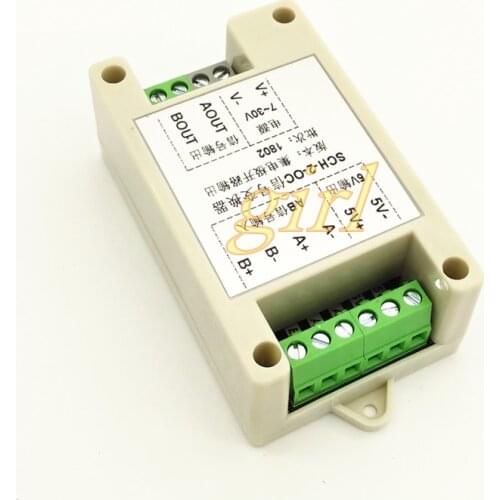 2 channel differential signal conversion single end collector servo encoder conversion board PLC fully compatible