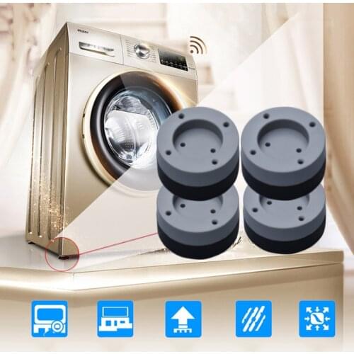 4 Pcs Washing Machine Refrigerator Mute Rubber Mat Anti Vibration Anti Shock Pad MUMR999