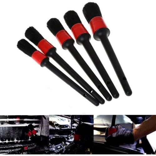 40% Dropshipping!! 5Pcs/Set Car Maintenance Detailing Brushes Wheel Interior Seat Cleaning Tool