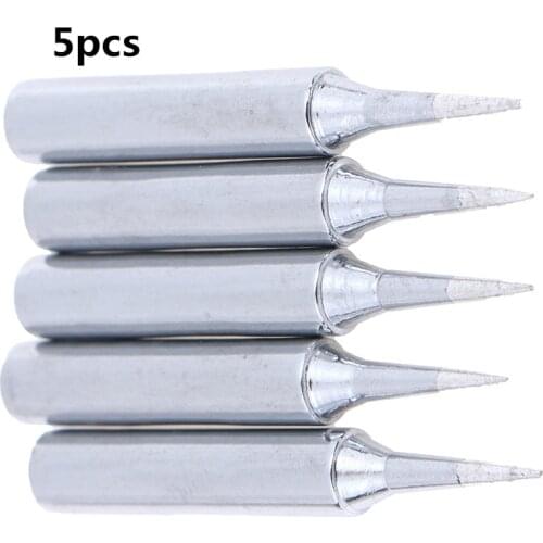 5 Pieces DIY 900m-T-I Welding Tool Lead-Free Solder Iron Head Tips Replacement Soldering Bit Welding Tool For Rework