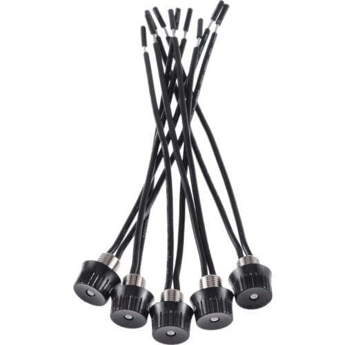 5pcs Metal Base On/Off Canopy Switches Black Rotary Stye Switch 3/1 amps at 125/250 4" Wire