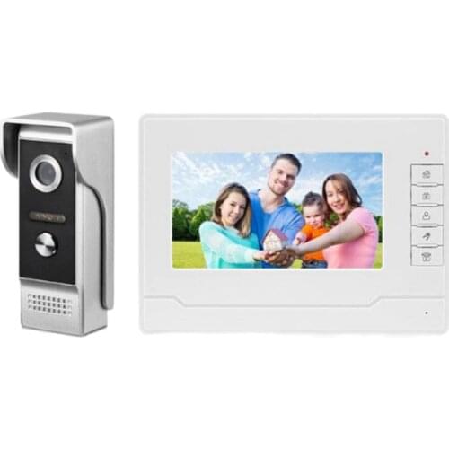 7 Inch Wireless/WiFi Smart IP Video Door Phone Intercom System With IR Wired Doorbell Camera Support Remote Unlock