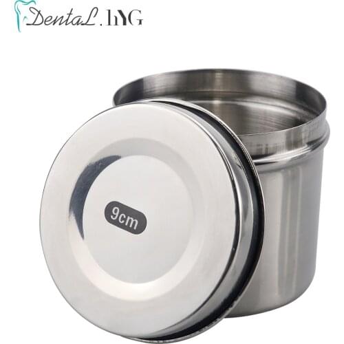 8/9/10/cm Dental Nurse Box Medical Cotton Ball Container Half Opening Stainless Steel Nursing Tray for Medical Gauze Dentist Too