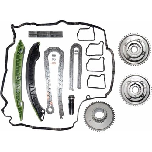 AP02 Chain Kit Camshaft (Exhaust+Intake) Adjuster Actuator for MERCEDES M271 W203 W204 E250 C250 SLK250 2710503347 2710502947