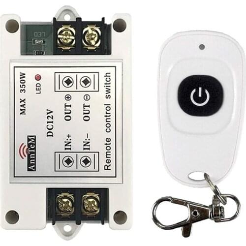 Wireless Remote Control Switch 433mhz rf Transmitter Receiver 12v Universal Battery Power Circuit Controller car led Strip Light