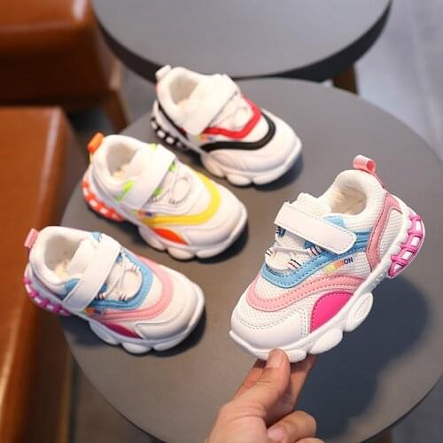 CAPSELLA KIDS Winter Spring Breathable Sports Shoes 1-6 Years Baby Fashion Sneakers Infant Soft Bottom Running Shoes