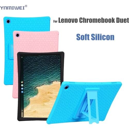 Case for Lenovo Chromebook Duet CT-X636 10.1inch Tablet Cover Soft Silicon Stand Holder Funda Case for Lenovo Duet Chromebook