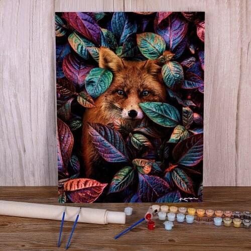 Flower DIY Paint By Numbers Kit Acrylic Paints 50*70 Canvas Pictures Wall Paintings For Kids For Handicraft