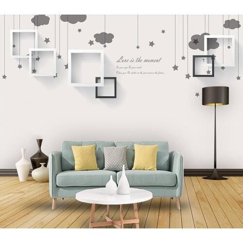 Decorative wallpaper Simple cloud background wall painting