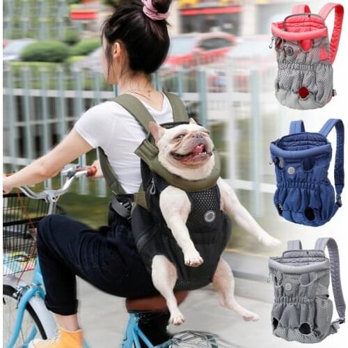 Pet Dog Cats Backpacks Portable Mesh Double Shoulder Backpack Breathable Outdoor Travel Products Pet Travel Bag
