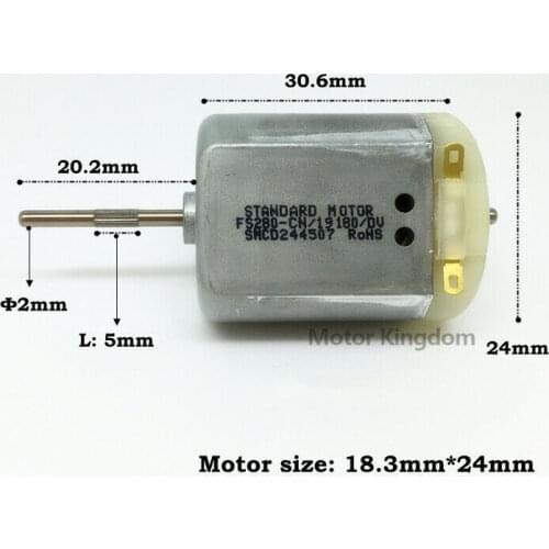 Original Standard FS280-CN/19180 DC Motor 12V 11500RPM High speed Motor For Car Door Lock Rearview Mirror Repair