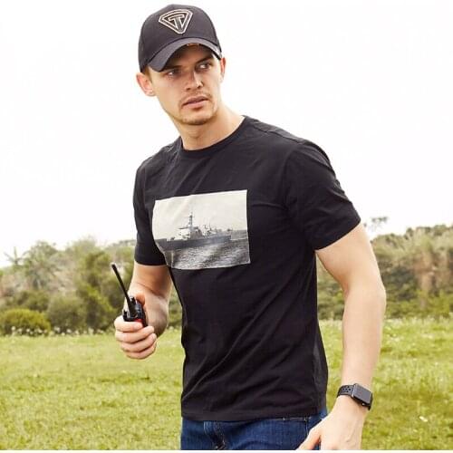 FRONTER Men's T-shirts With Inscriptions