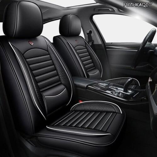 FUZHKAQI leather car seat cover set For lada 2114 granta xray vesta sw cross kalina kalina accessories covers for vehicle seats