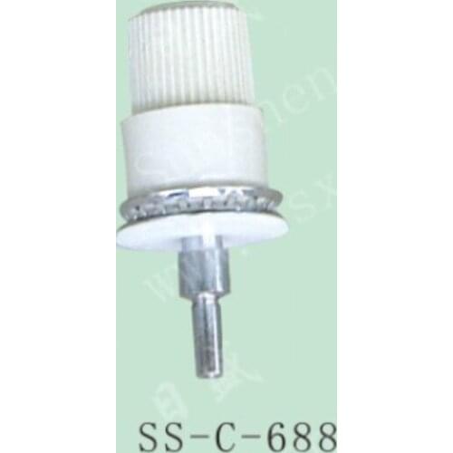 Computer embroidery machine parts - a large folder with screw thread with iron (yellow, white)