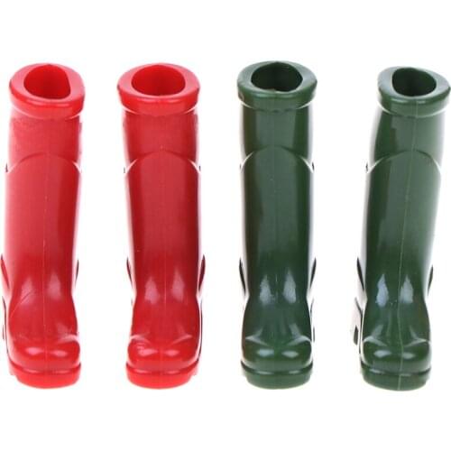 1Pairs 1/12 Scale Dollhouse Miniature Rubber Rain Boots Home Garden Yard Decoration Dolls Accessories