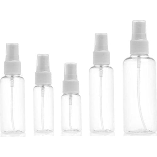 1pcs Refillable Mini Plastic Transparent Small Empty Spray Bottle For Make Up And Skin Care Travel Use Perfume Atomizer Vail