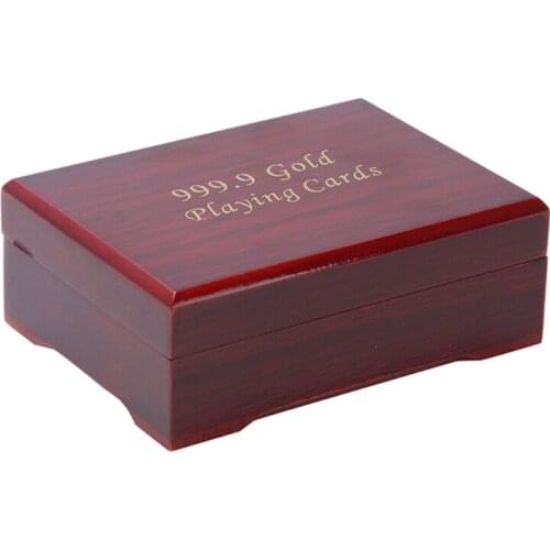 New Playing Cards Wooden Box Poker Cards Container Storage Case Vintage Gift Box