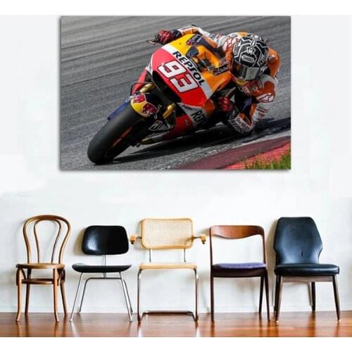 Honda Superbike Motorcycle Race Posters and Prints Wall Art Racing Sport Canvas Painting For Living Room Home Decor