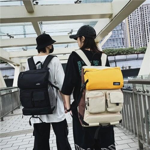 Retro Casual Large-Capacity Backpack Unisex Designer Waterproof Computer Women Backpack Fashion High-Quality Backpacks Men 2021