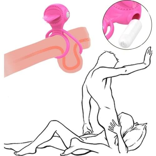 Sex Toys Clitoris Vibrators For Women Clitoral Stimulator Double Ring Cock Male Dildo Strapon G Spot Vibrator Massage Sex Shop