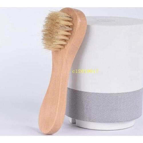 500pcs Natural Boar Bristles Facial Brush Dry Skin Bath Spa Brush Remove Dead Skin Rub Face Nail Brush