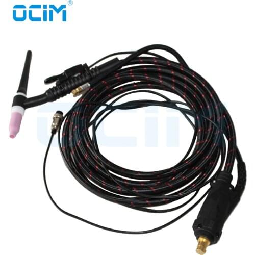 New WP17F 4M TIG Welding Torch Flex head Gas Air Cooled PTA DB SR 17 Gun 35-70 Euro Connector