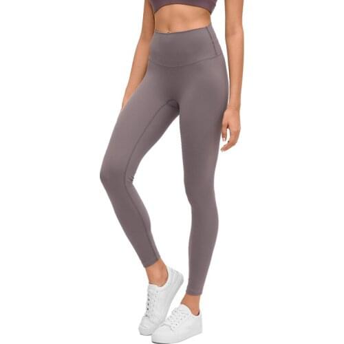 Women Naked-Feel Yoga pants Girls Gym Fitness High Waist Hip raise Soft Tight Leggings Seamless Running Workout Sport trousers