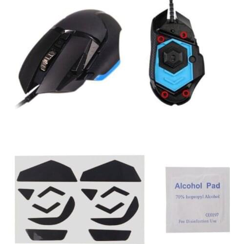 2 Sets 0.6mm Mouse Skates Mouse Stickers Pad for logitech G502 Mouse