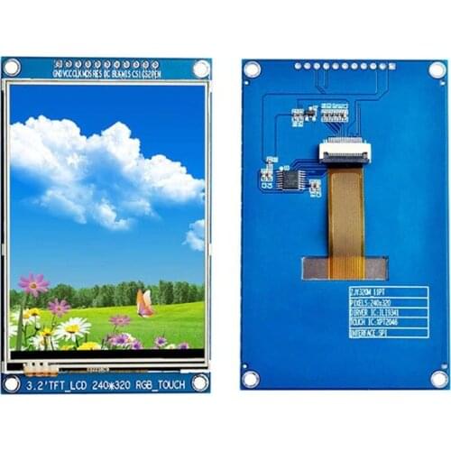 3.2 inch 11PIN SPI TFT LCD Touch Color Screen with Adapter Board ILI9341 Drive IC 240(RGB)*320