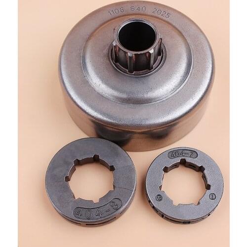Clutch Drum + .404 Pitch 7T 8T Sprocket Rim Kit For STIHL 070 070AV MS720 Gasoline Chainsaw Spares