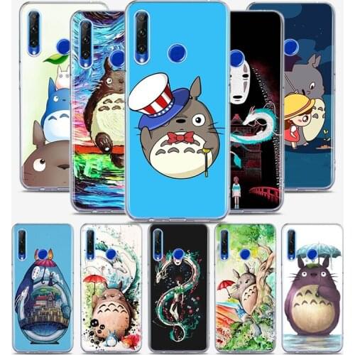 Totoro Spirited Away Ghibli Silicone Cover For Honor 30 30S 30i 9 10 9A 9C 9S 9N 10i 10X 9X Lite Pro 5G Phone Case