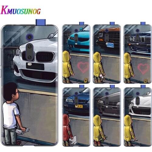 Cute little boy car For Xiaomi Redmi 9I 9T 9A 9C 9 Prime 8A 8 7A 7 6A 6 5 5A 4X PRO Plus Transparent Soft Phone Case