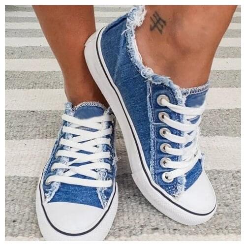 2021 New Cowboy shoes low-top canvas sneakers ladies casual lace-up flat shoes women summer and autumn vulcanized sneakers