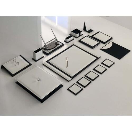WHITE-BLACK PAD KIT FOR OFFICE DESKTOP VIP PAD SET ULTRA GOOD QUALITY AND LUX SET SURPRISE HEDİYELİ FREE SHIPPING