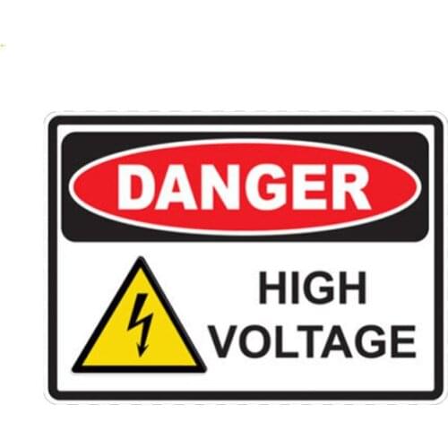 Creative Dangerous High Pressure Funny Auto Sticker PVC Personalized Car Decoration Waterproof Sunscreen Decal 14cm *10cm