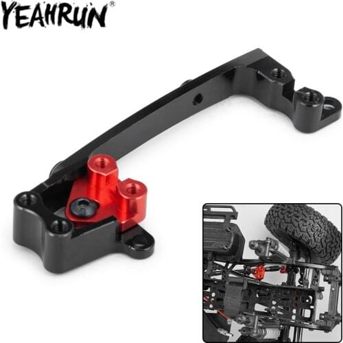 YEAHRUN Aluminum Alloy Steering Servo Mounting Bracket for 1/10 Axial SCX10 II 90046 RC Crawler Car Servo Upgrade Parts